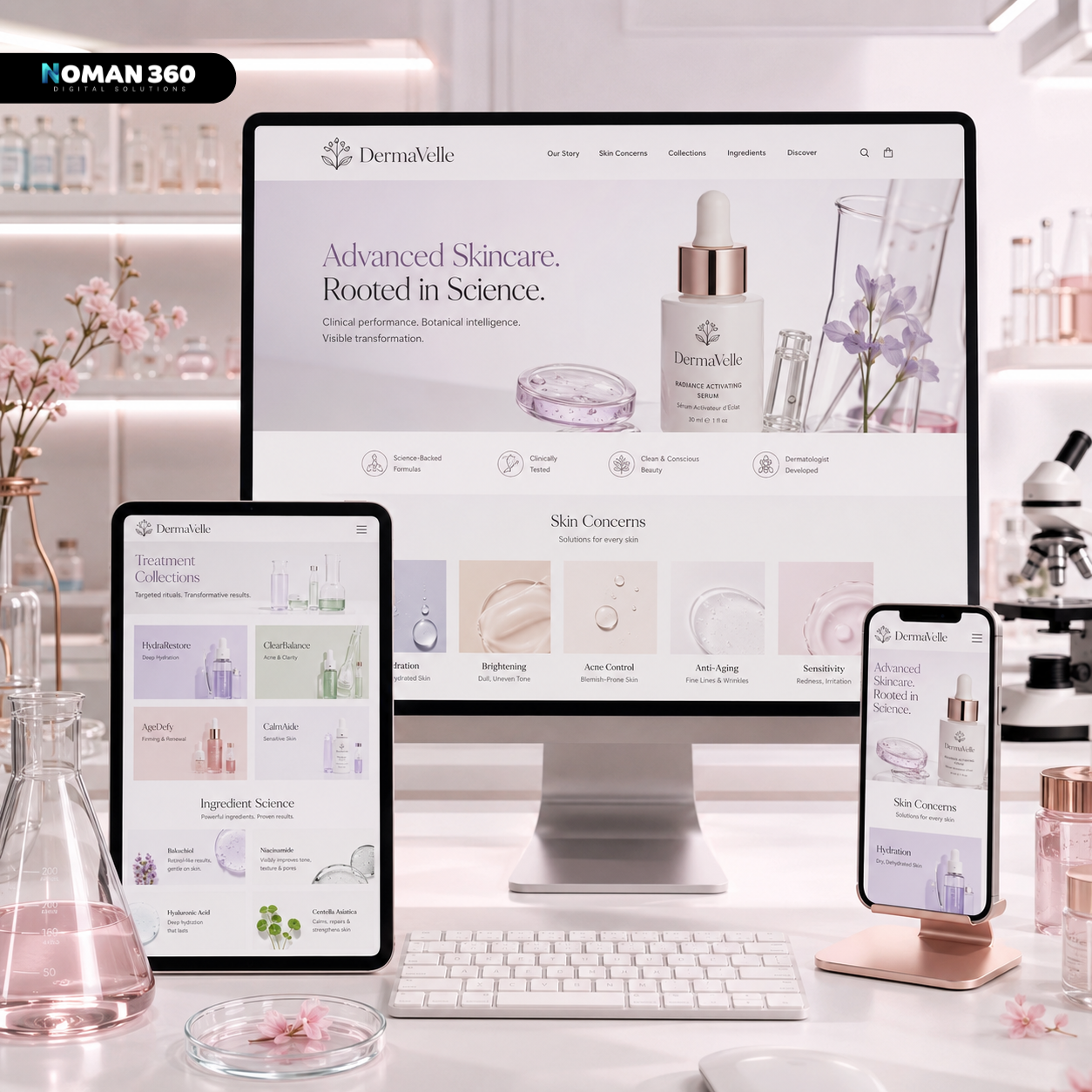DermaVelle — Premium Skincare & Beauty E-Commerce Website