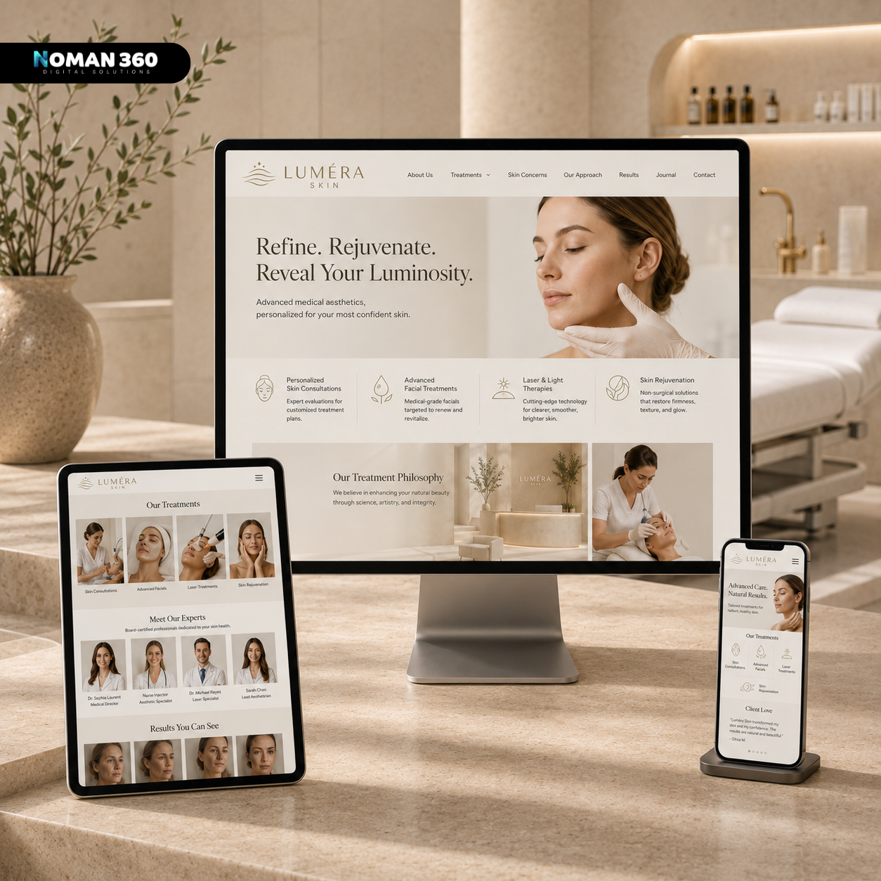 Luméra Skin — Premium Medical Aesthetics & Skincare Website