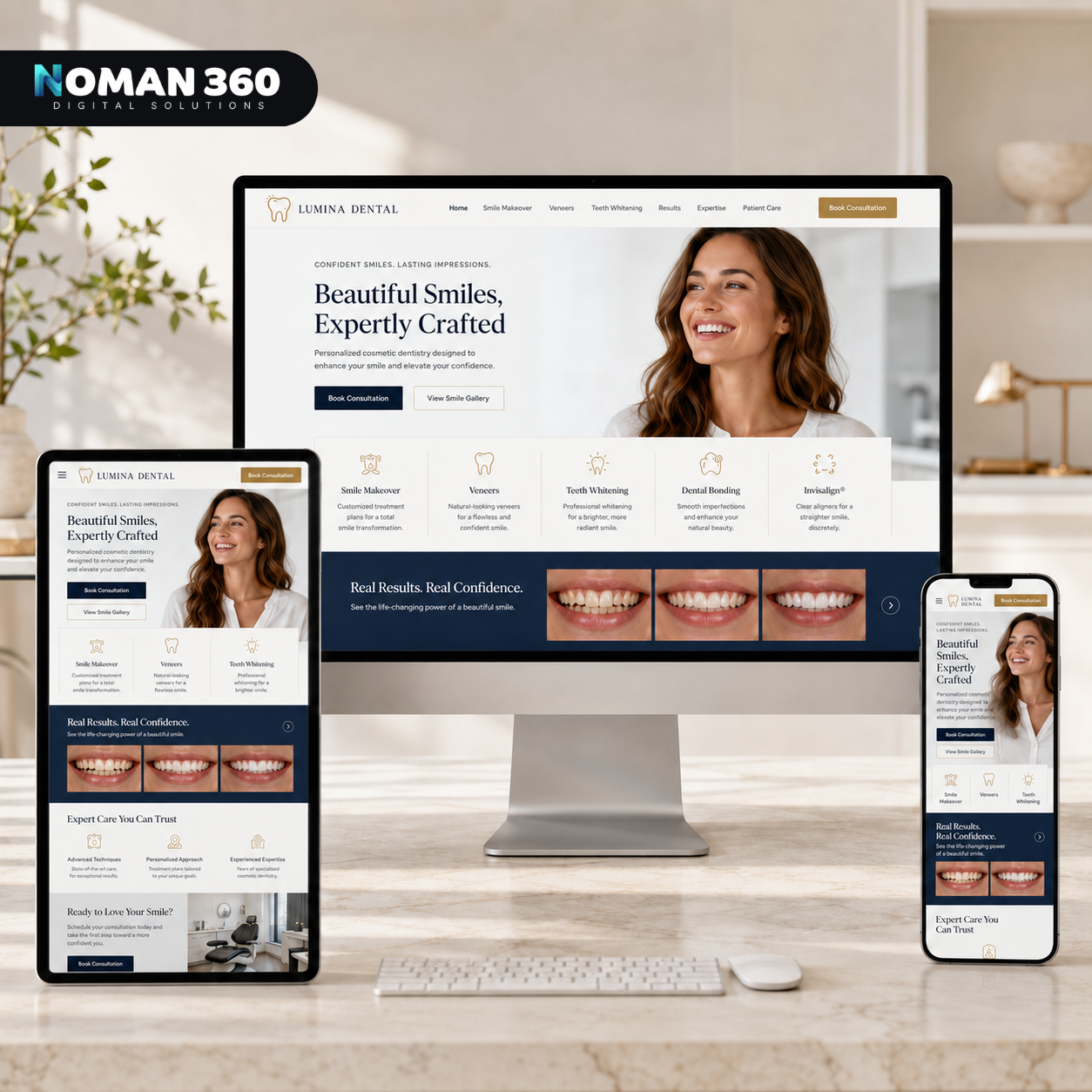 Lumina Dental — Premium Cosmetic Dentistry Website