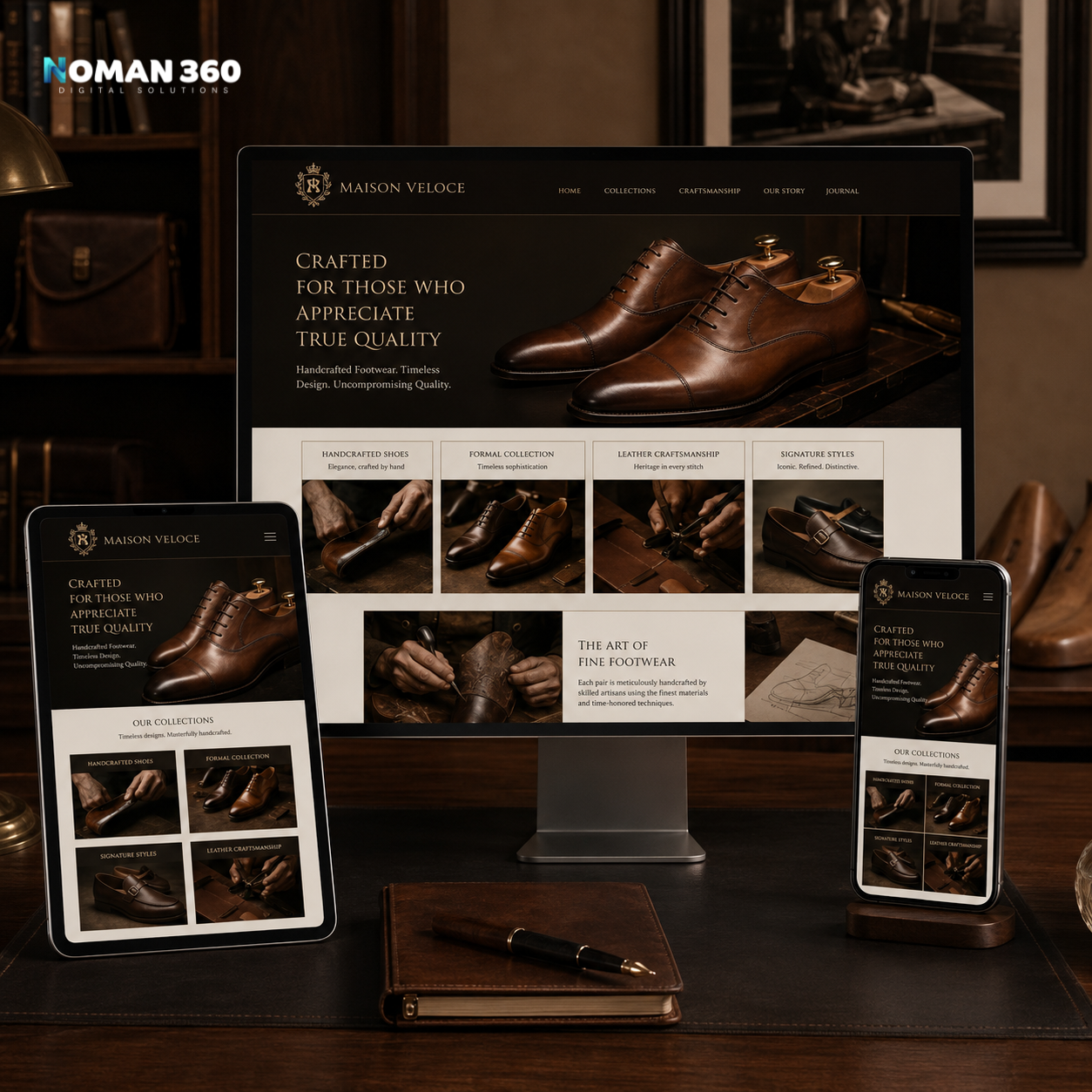 Maison Veloce — Luxury Handcrafted Footwear Website