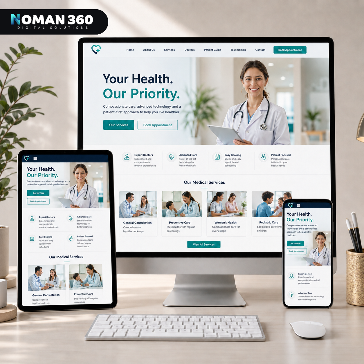 MediCare — Modern Healthcare & Medical Clinic Website