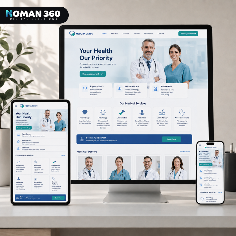 Medora Clinic — Modern Multi-Specialty Medical Website